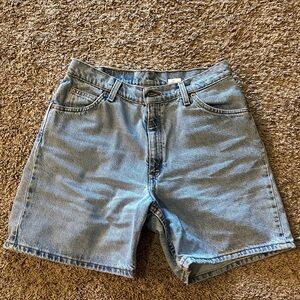 Levi’s 967 High Waist Denim Shorts Orange Tab